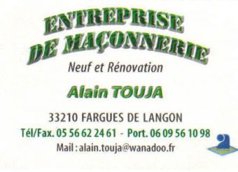 Entreprise de maçonnerie Alain Touja